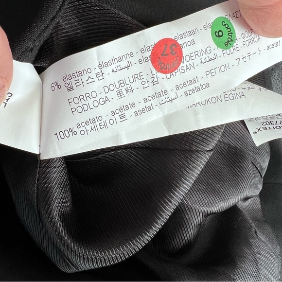 Zara Blazer Top Women Small Jacket Black Fitted Button Up Preppy Career C3 - Picture 8 of 9